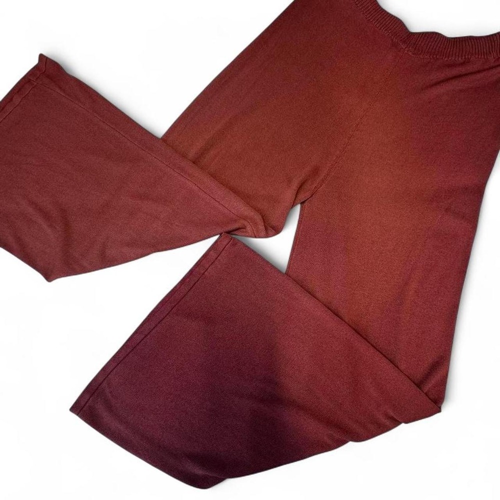 NWT Cobblestone Living Wide-Leg Rust Casual Lounge Pants Made in Italy
